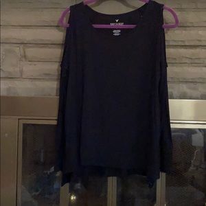 AE cold shoulder long sleeve Tee